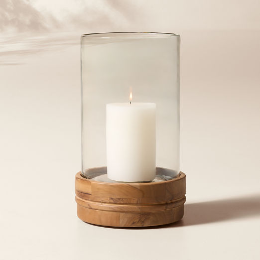 Oakley Teak Lantern 15.25"