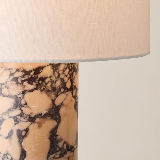 Oban Purple Breccia Marble Table Lamp 27.5"