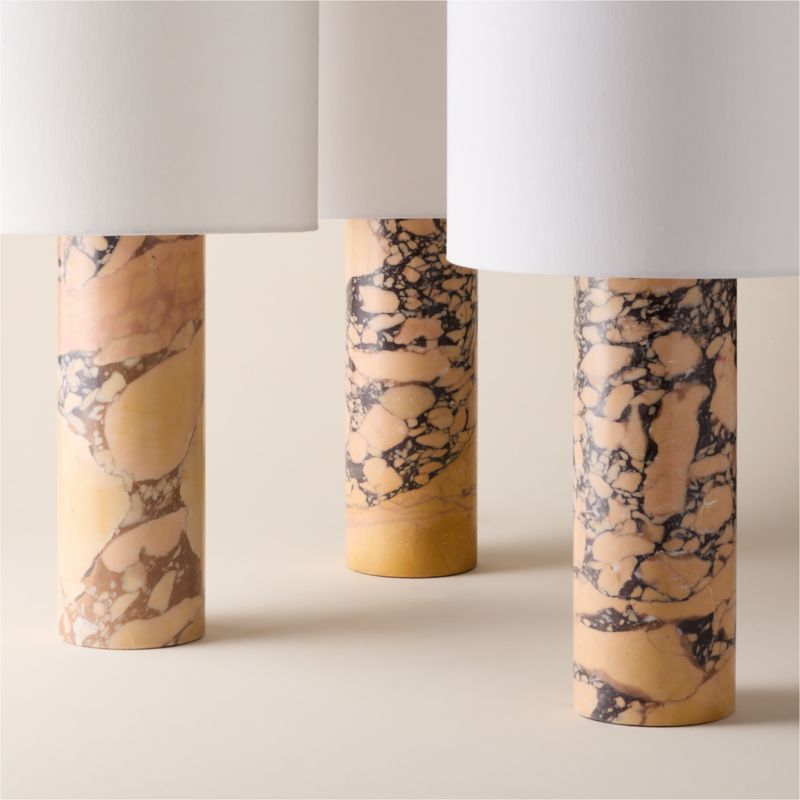 Oban Red Marble Table Lamp 27.5" - image 3 of 4
