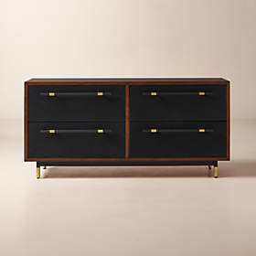 cb2 blue dresser Campo 4-Drawer Acacia Wood clean lines engsle19579 Proper Cloth Men's Faded Color:Ash Rose