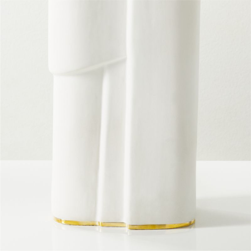 Octavio White Ceramic Table Lamp with Black Shade - image 3 of 7