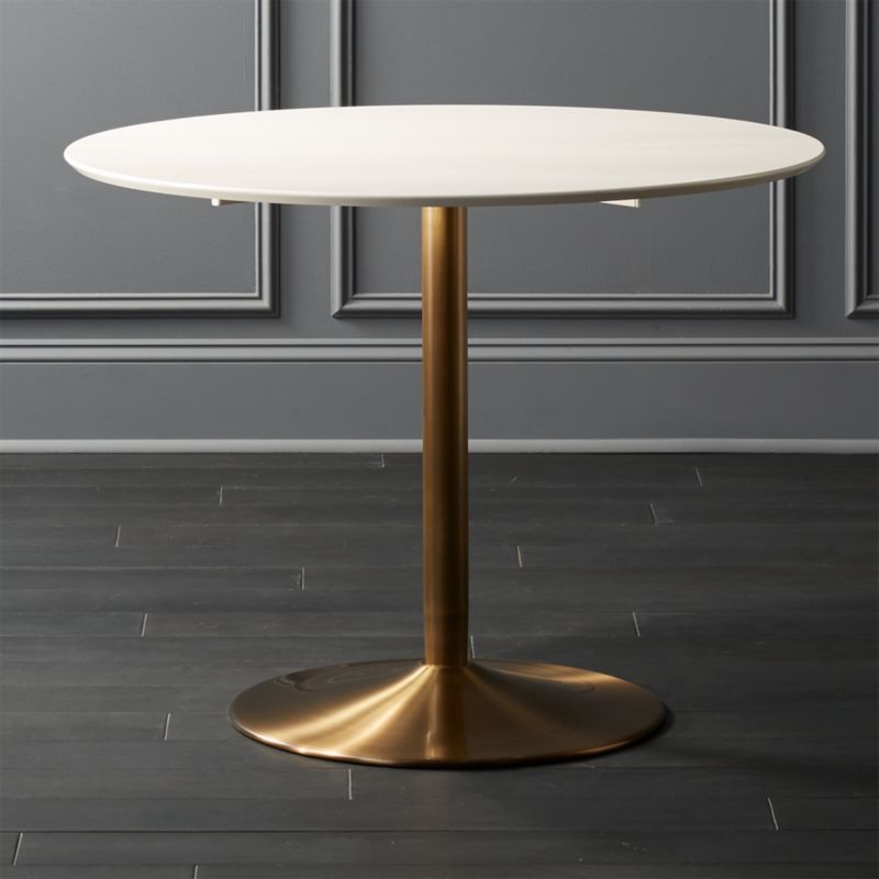 Odyssey Brass Dining Table Reviews Cb2