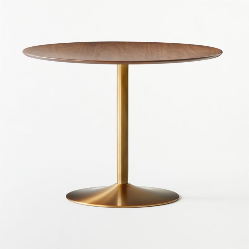 Odyssey Brass/Wood Dining Table + Reviews | CB2 Canada