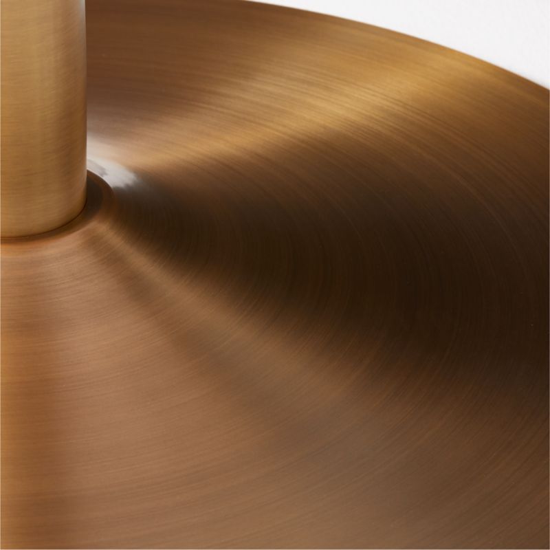 Odyssey Brass/Wood Dining Table - image 5 of 6