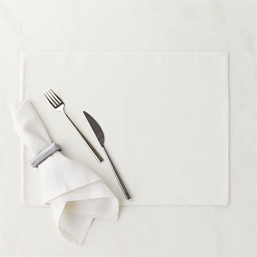 Off White Velvet Placemat