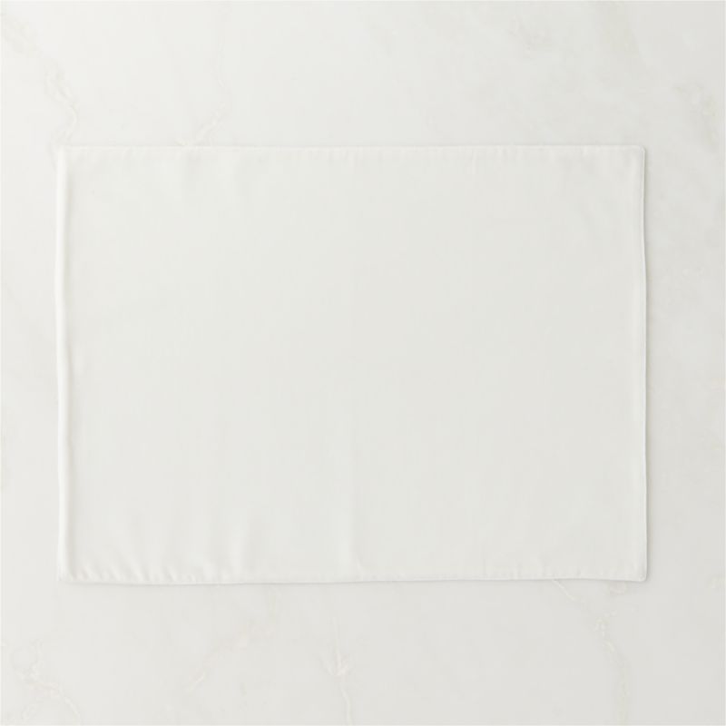 View Off White Velvet Placemat details