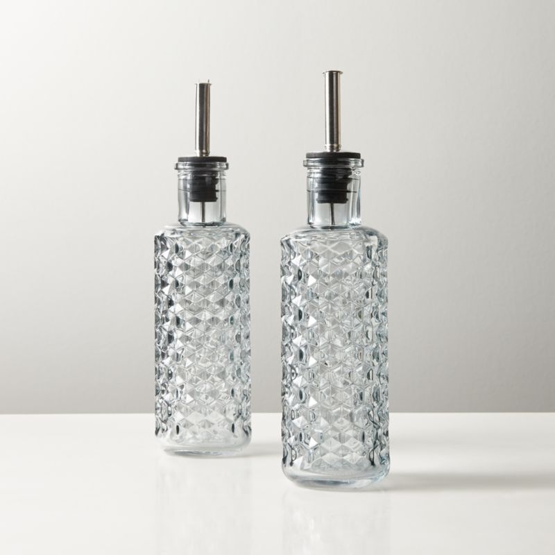 View Glass Oil and Vinegar Cruet Set of 2 details