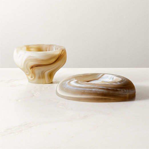 Olino Swirl Glass Candle Holders