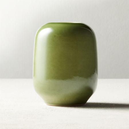 Olive Green Bud Vase Reviews Cb2