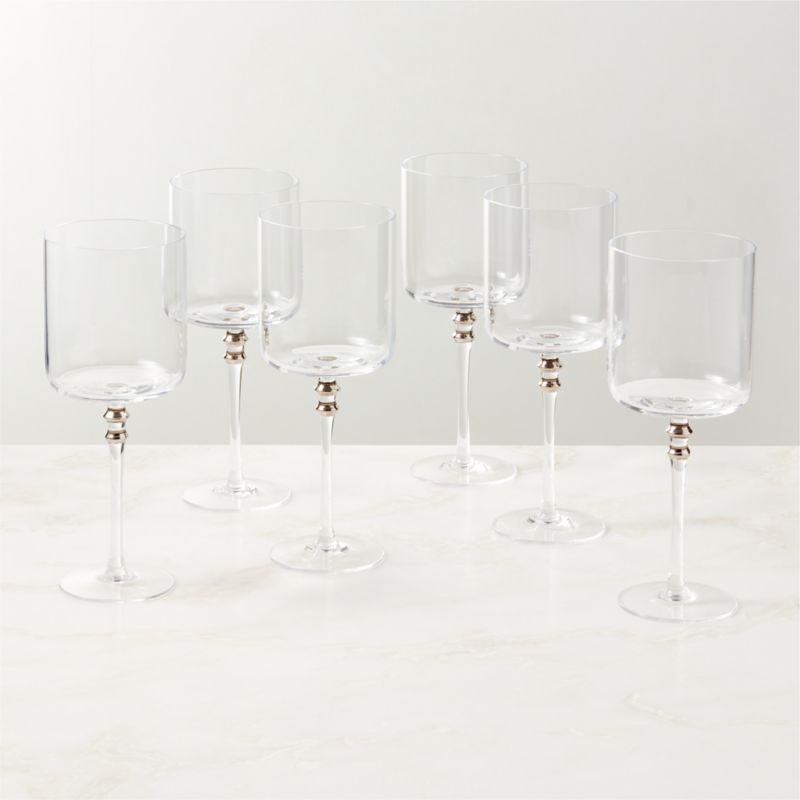 Olivia Clear Red Wine Glasses Set of 6 - image 1 of 4