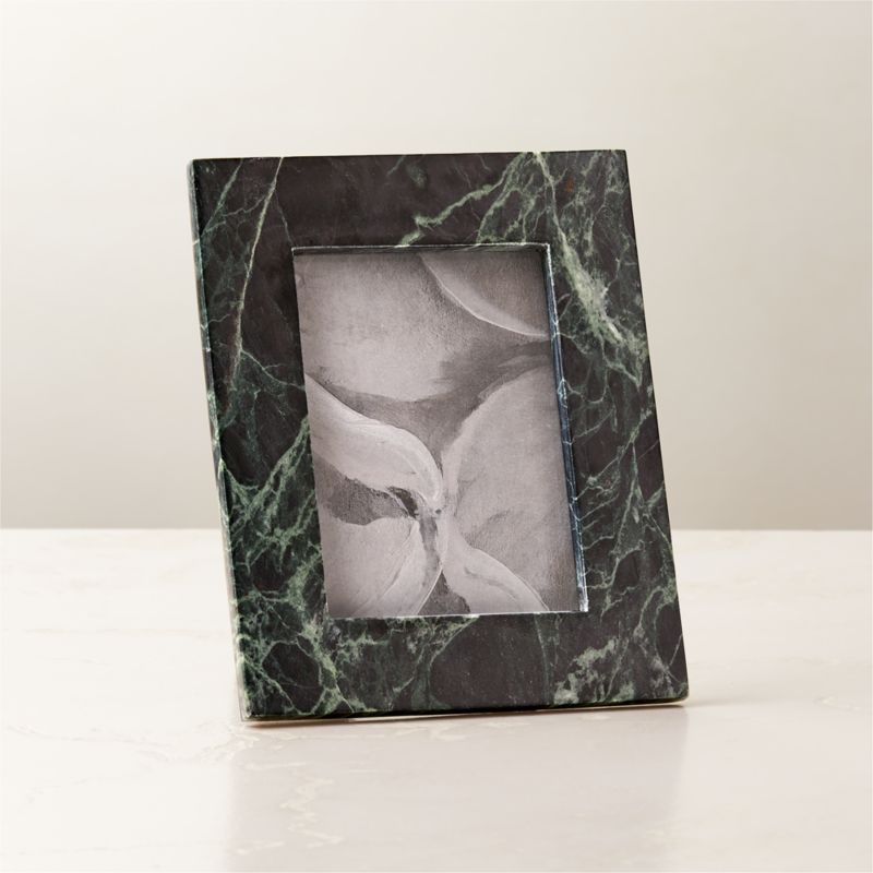 Ollara Green Marble Picture Frame 5''x7'' + Reviews | CB2