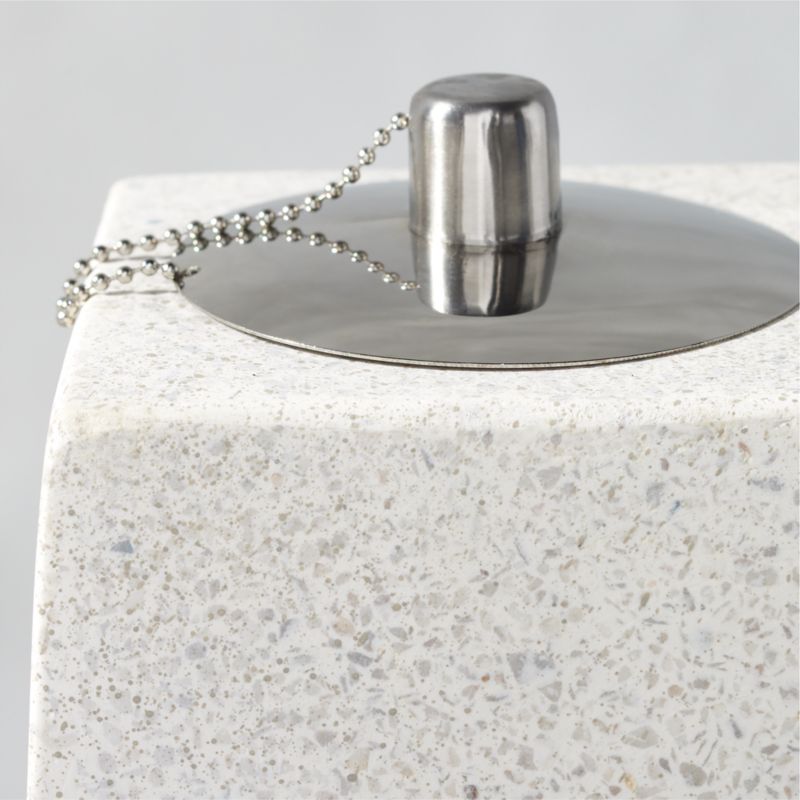 Olli Terrazzo White Outdoor Oil Lamp Small - image 4 of 6