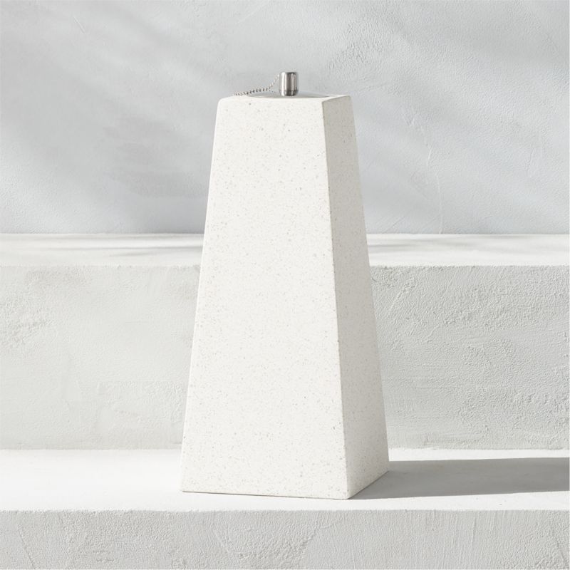 View Olli Terrazzo White Outdoor Oil Lamp Small details