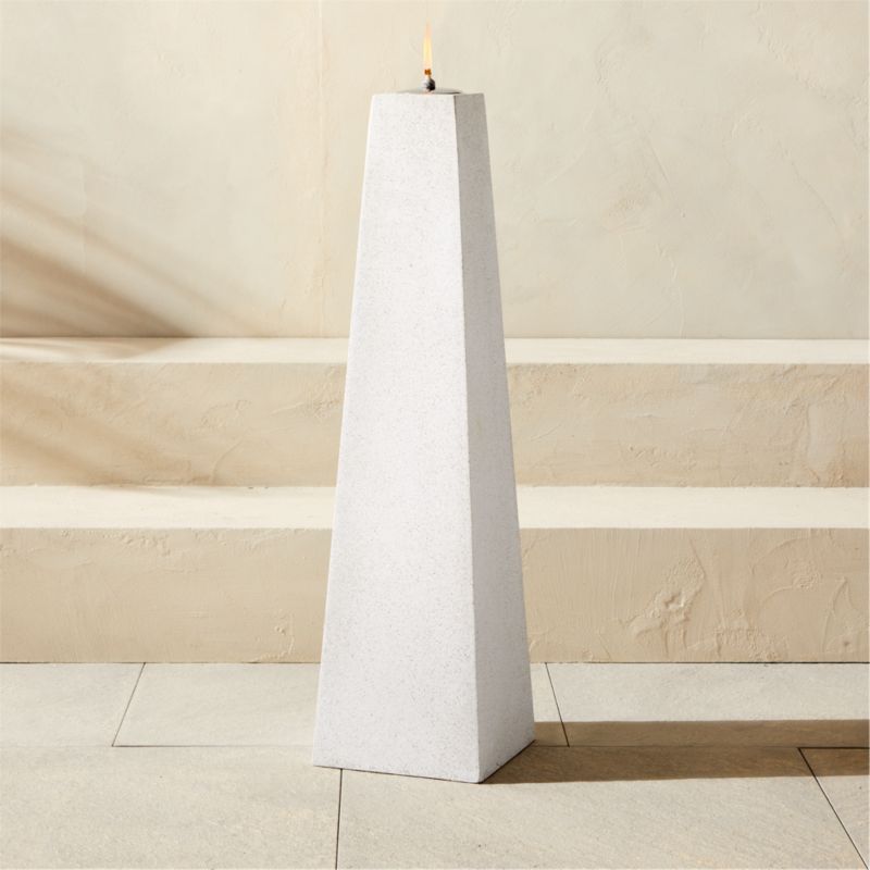 Ollie Terrazzo White Outdoor Oil Lamp Extra Large - image 2 of 5