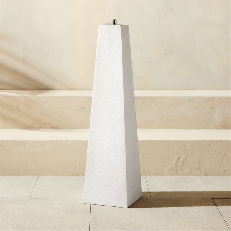 Ollie Terrazzo White Outdoor Oil Lamp Extra Large - image 0 of 5