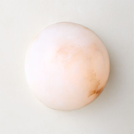 Ollina Indoor/Outdoor Alabaster Wall Sconce 10"