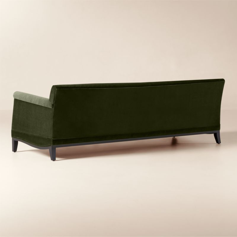 Olson 78" Olive Green Velvet Sofa - image 3 of 7