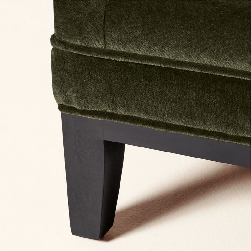 Olson 78" Olive Green Velvet Sofa - image 5 of 7