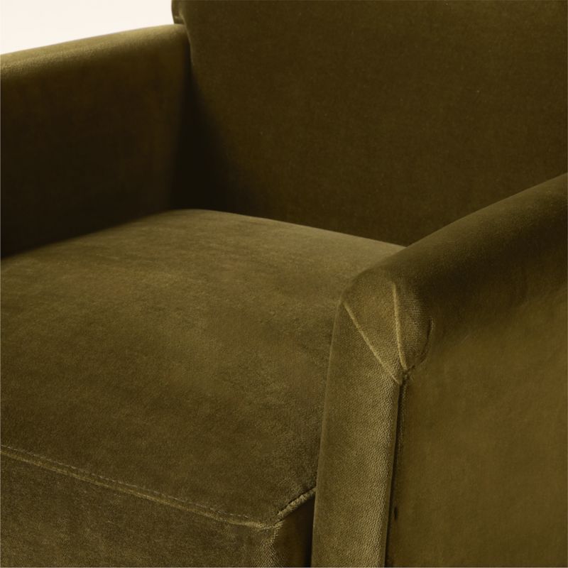 Olson Olive Green Velvet Accent Chair - image 8 of 10