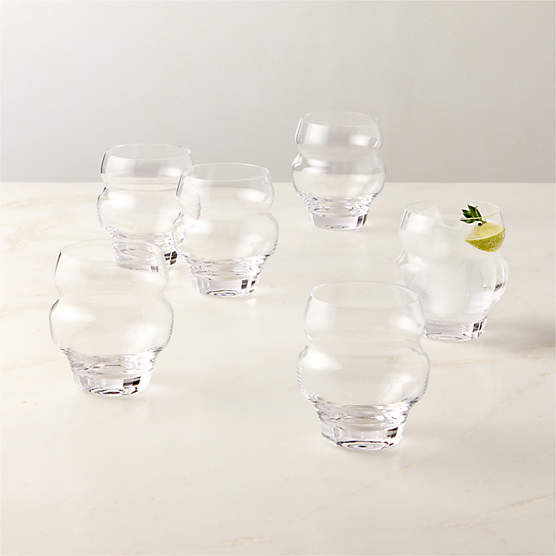 Omari Clear Double Old-Fashioned Glasses Set of 6