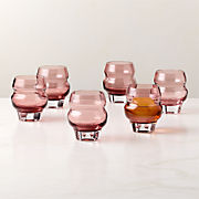 Omari Burgundy Double Old-Fashioned Glass Set of 6