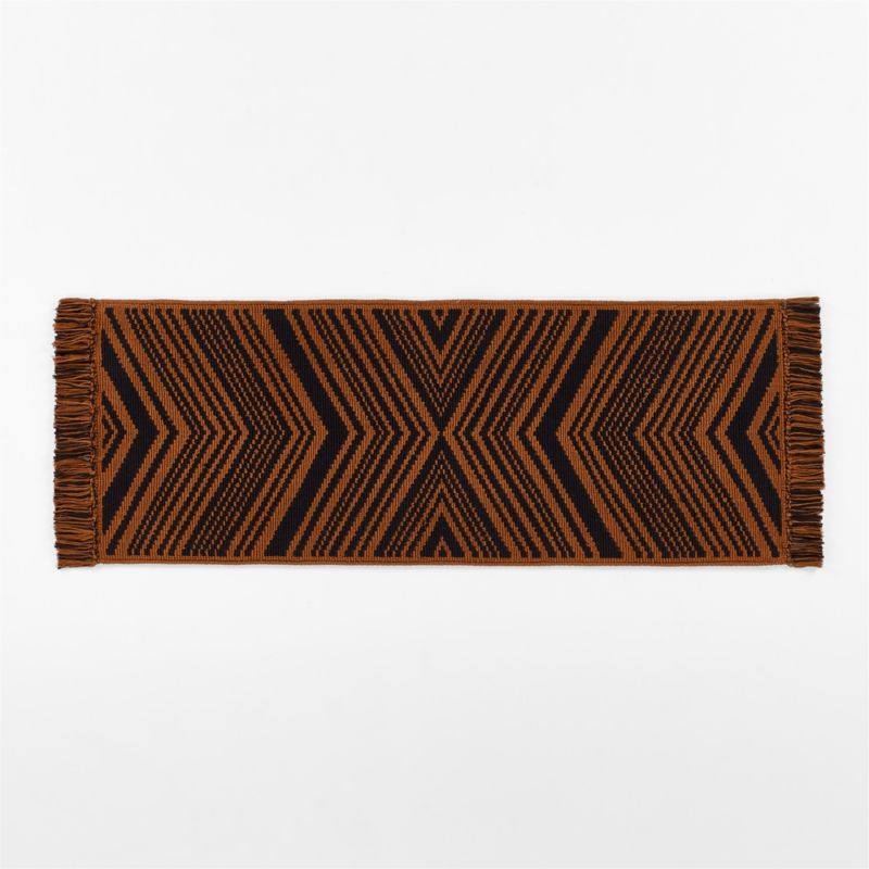 View Onca Tawny and Black Bath Runner Rug 24"x60" by Kravitz Design details