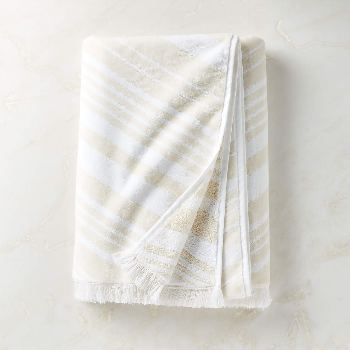 Kamilla Organic Cotton Green Bath Towel CB2 Kamilla organic cotton green bath towel cb2