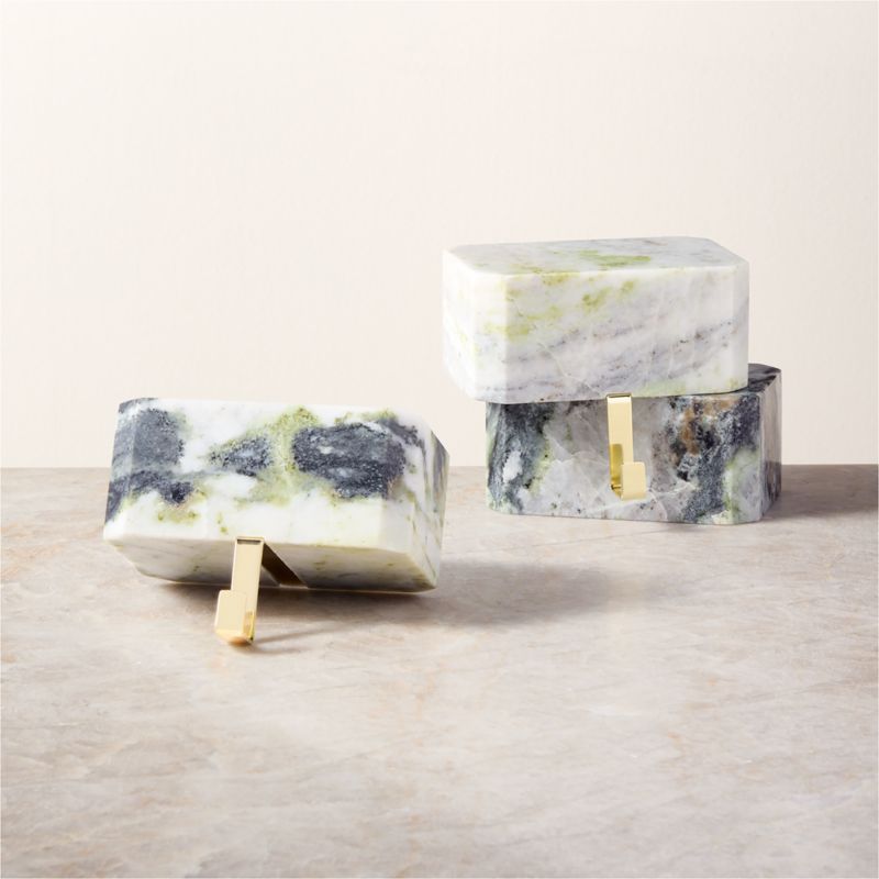 Ondola Rectangular Green Marble Christmas Stocking Holder - image 3 of 5