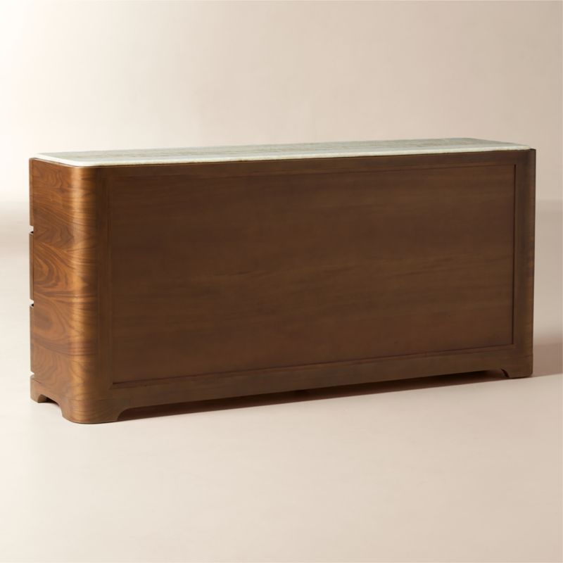 Rio 72" Onyx and Walnut 6-Drawer Dresser - image 4 of 8