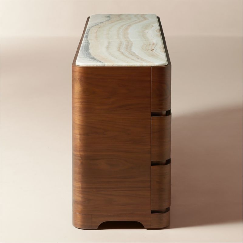 Rio 90" Onyx and Walnut 9-Drawer Dresser - image 3 of 8