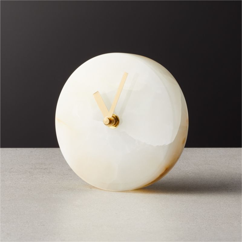 View Onyx Marble Table Clock details