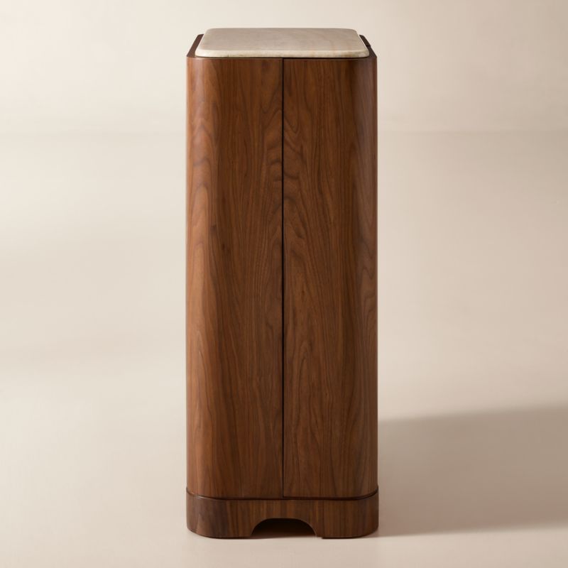 Rio 29" Onyx and Walnut Entryway Cabinet - image 4 of 7