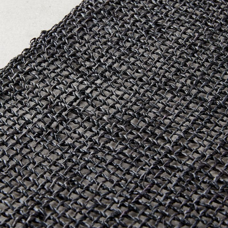 Open Woven Black Table Runner 14