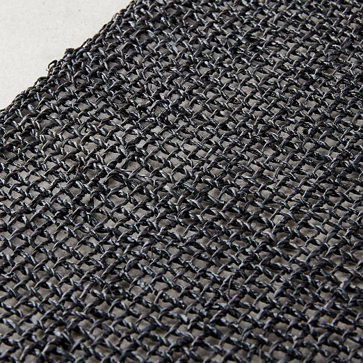 Open Weave Black Table Runner 14"x120"