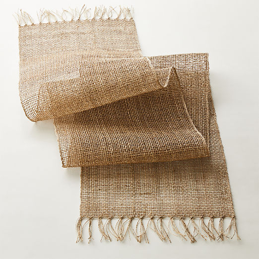 Open Weave Natural Table Runner 14"x120"