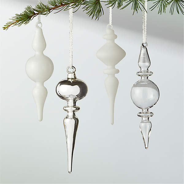 White ornament set discount