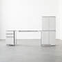 View Oracle Metal Desk with White Wood Top - image 5 of 11