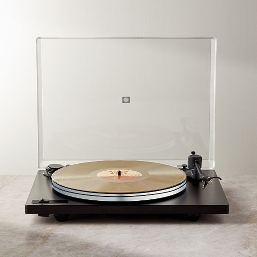 Orbit Plus Black Turntable with Built-In Pre Amp