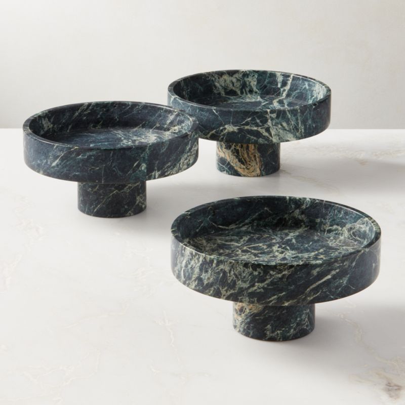 Orcino Green Marble Fruit Bowl - image 2 of 12