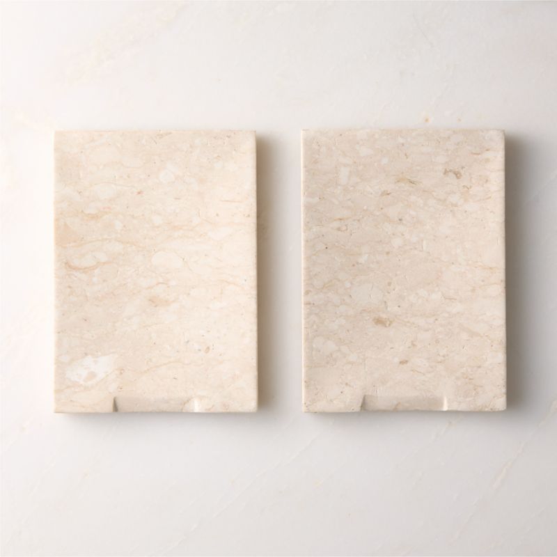 Orcino Ivory Marble Spoon Rest - image 2 of 5