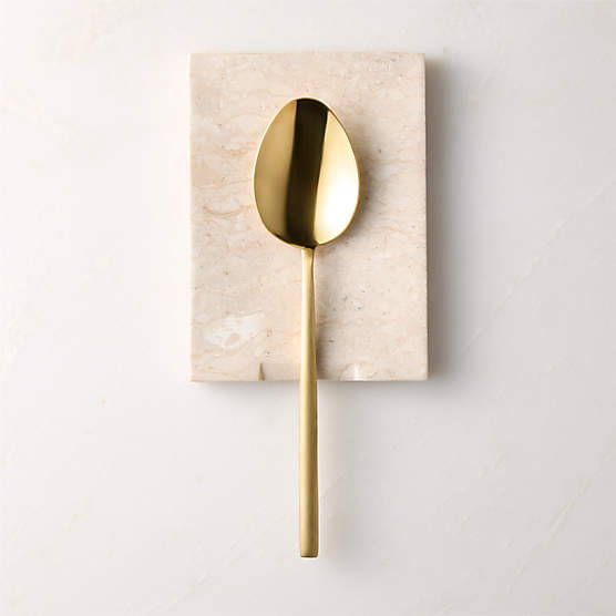Orcino Ivory Marble Spoon Rest