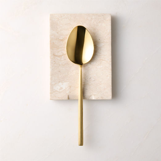 Orcino Ivory Marble Spoon Rest
