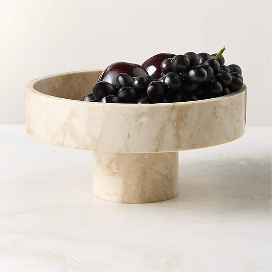 Orcino Ivory Marble Fruit Bowl