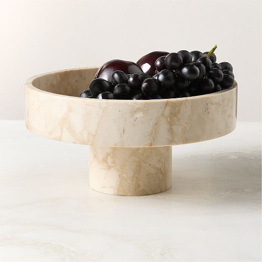 Orcino Ivory Marble Fruit Bowl