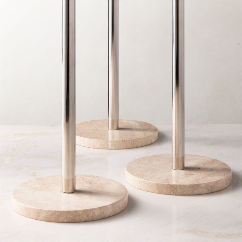 Orcino Ivory Marble and Stainless Steel Paper Towel Holder - image 3 of 5