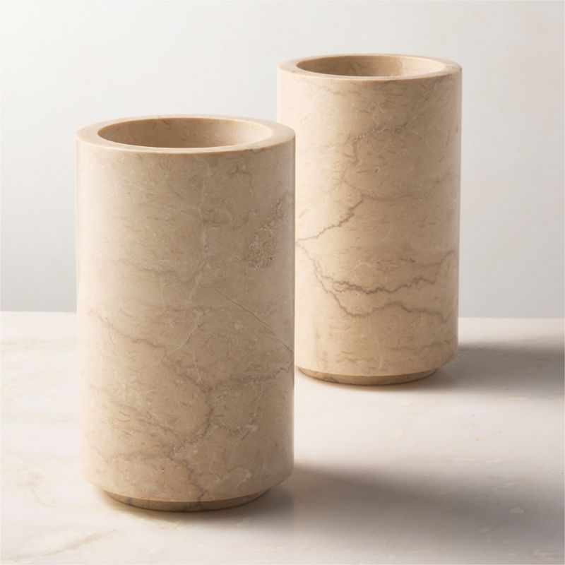 Orcino Ivory Marble Wine Chiller - image 2 of 5