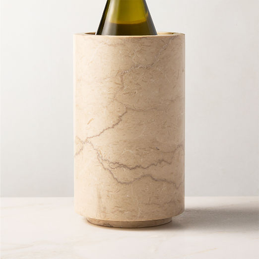 Orcino Ivory Marble Wine Chiller
