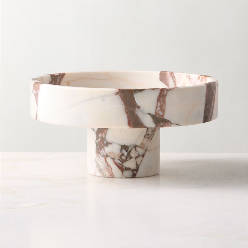 Orcino White Marble Fruit Bowl - image 2 of 5