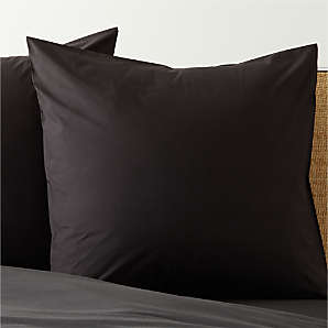 Black pillow sham best sale