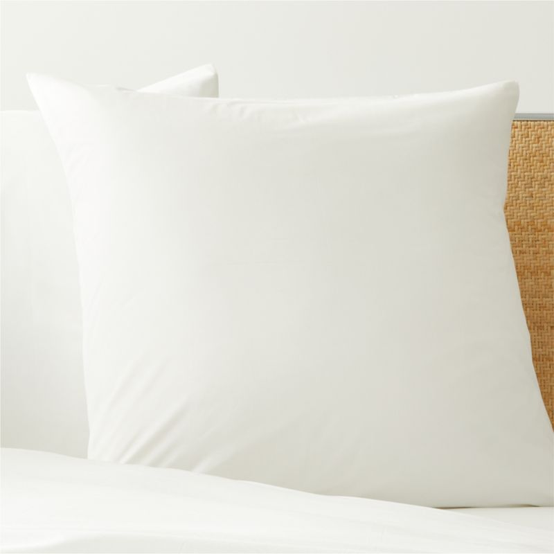 Organic Cotton 300 Thread Count Percale Euro Sham - White · , Under The  Canopy